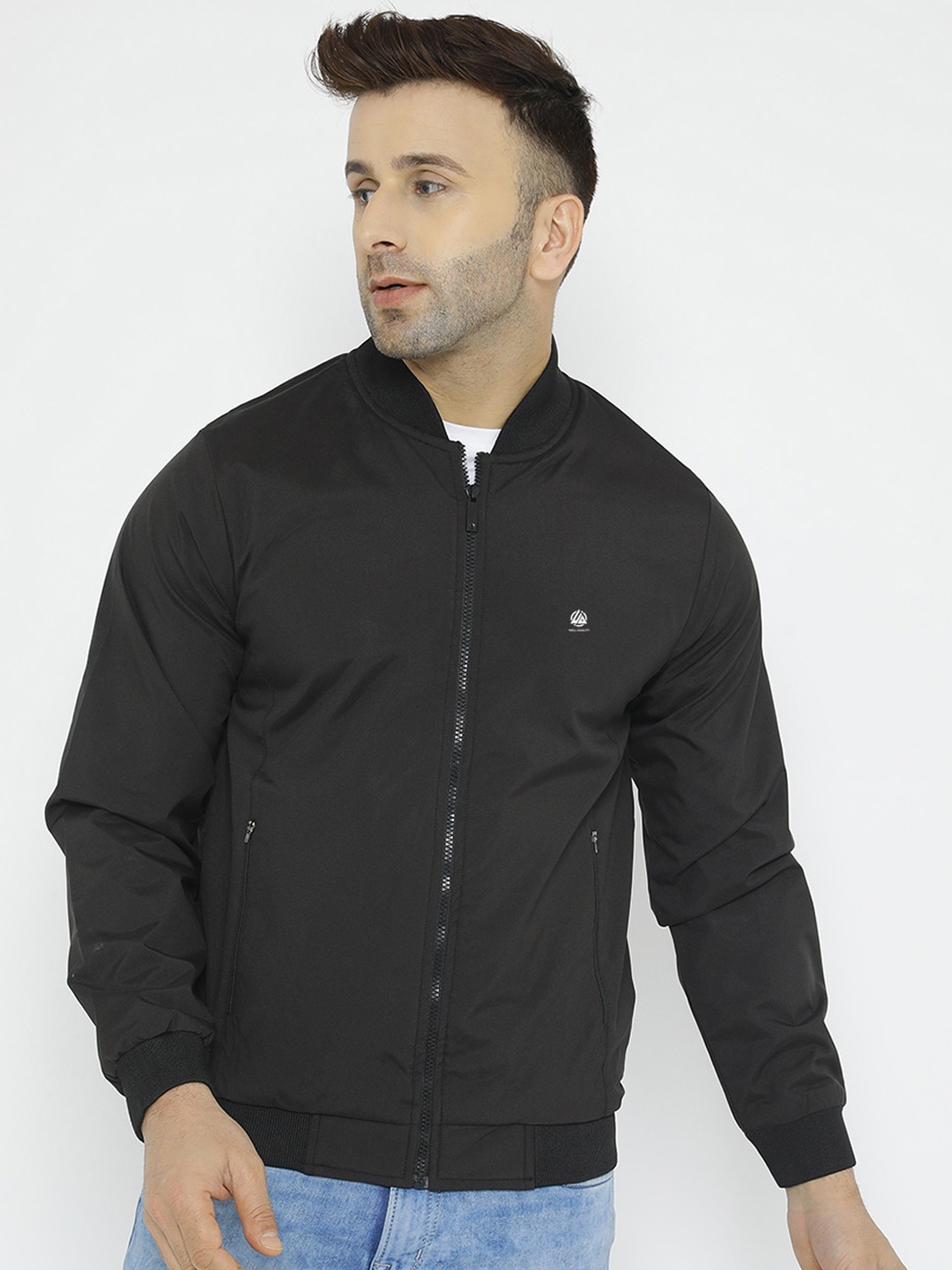 

WELL QUALITY Lightweight Dri-FIT Sporty Jacket, Black