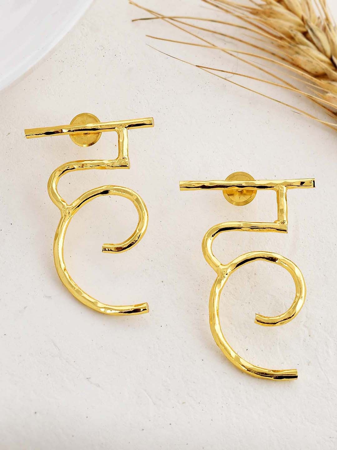 

ZURII Gold-Plated Stud Earrings