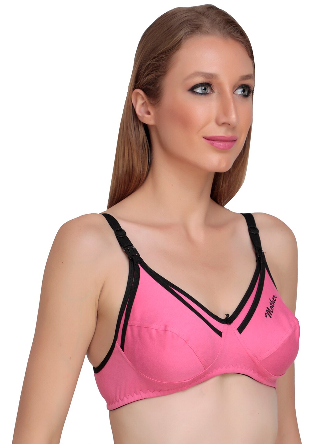 

Liigne Full Coverage Non Padded Maternity Bra With All Day Comfort, Pink