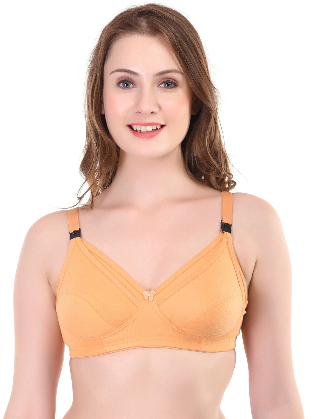 

Liigne Full Coverage Maternity Bra With All Day Comfort, Orange