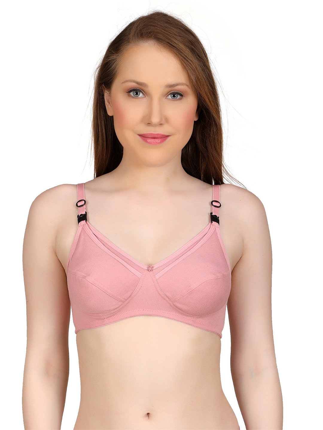 

Liigne Full Coverage Non Padded Maternity Bra With All Day Comfort, Pink