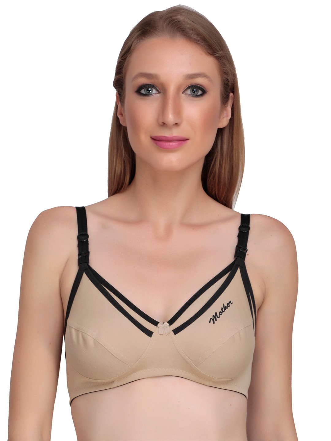 

Liigne Full Coverage Non-Wired Maternity Non Padded Bra With All Day Comfort, Beige