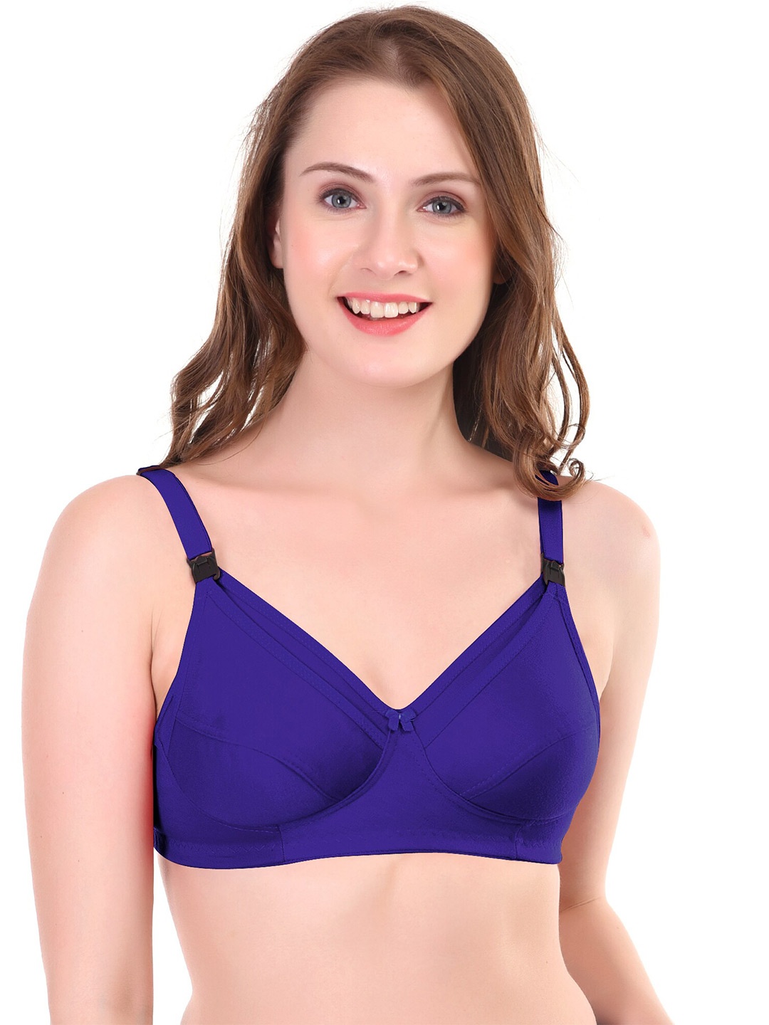 

Liigne Full Coverage Non-Wired Maternity Non Padded Bra With All Day Comfort, Blue