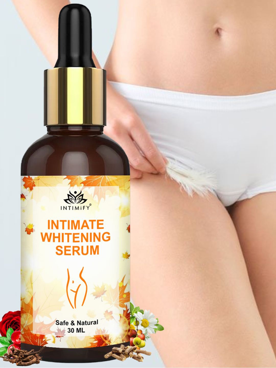 

INTIMIFY Safe & Natural Intimate Whitening Serum - 30ml, Transparent