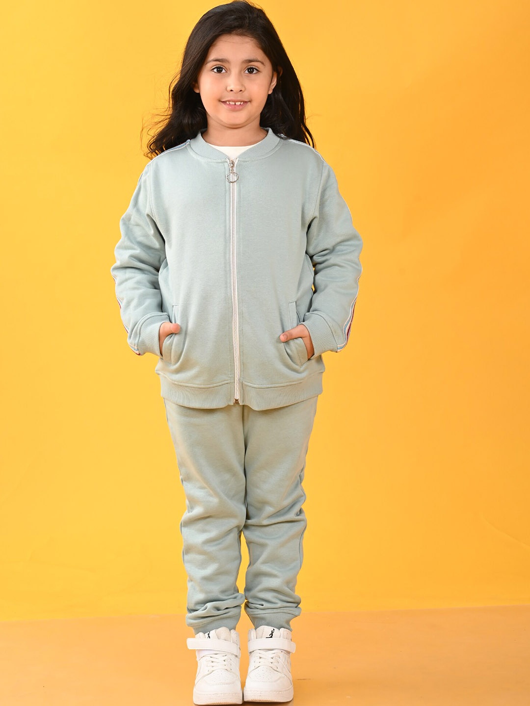 

Anthrilo Girls Green Top with Trousers
