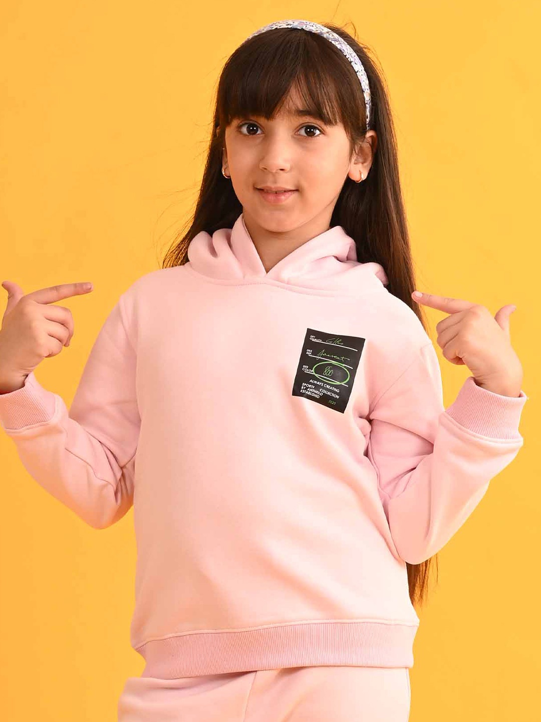 

Anthrilo Girls Hooded Fleece Sweatshirt, Pink