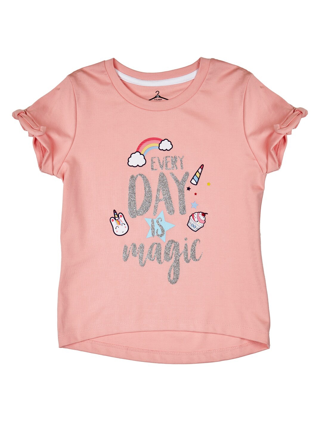 

Peppermint Peach-Coloured short Top