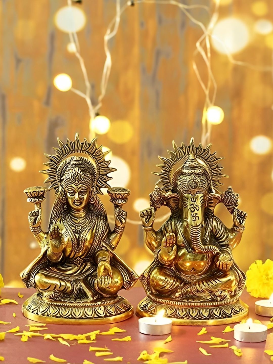 

Frizka Gold Toned 2 Pieces Religious Showpieces
