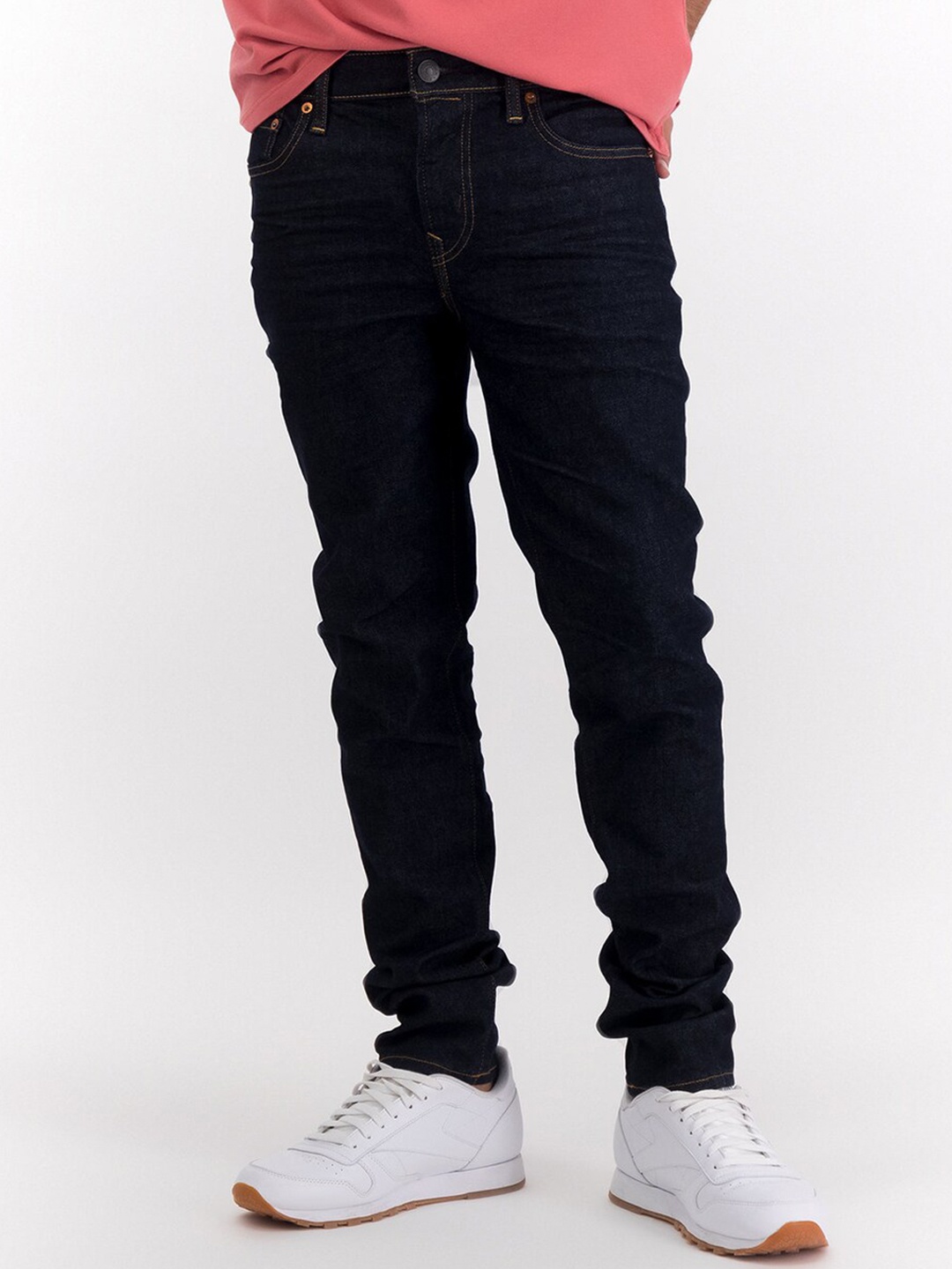 

AMERICAN EAGLE OUTFITTERS Men Mid Rise Slim Fit Clean Look Stretchable Jeans, Blue