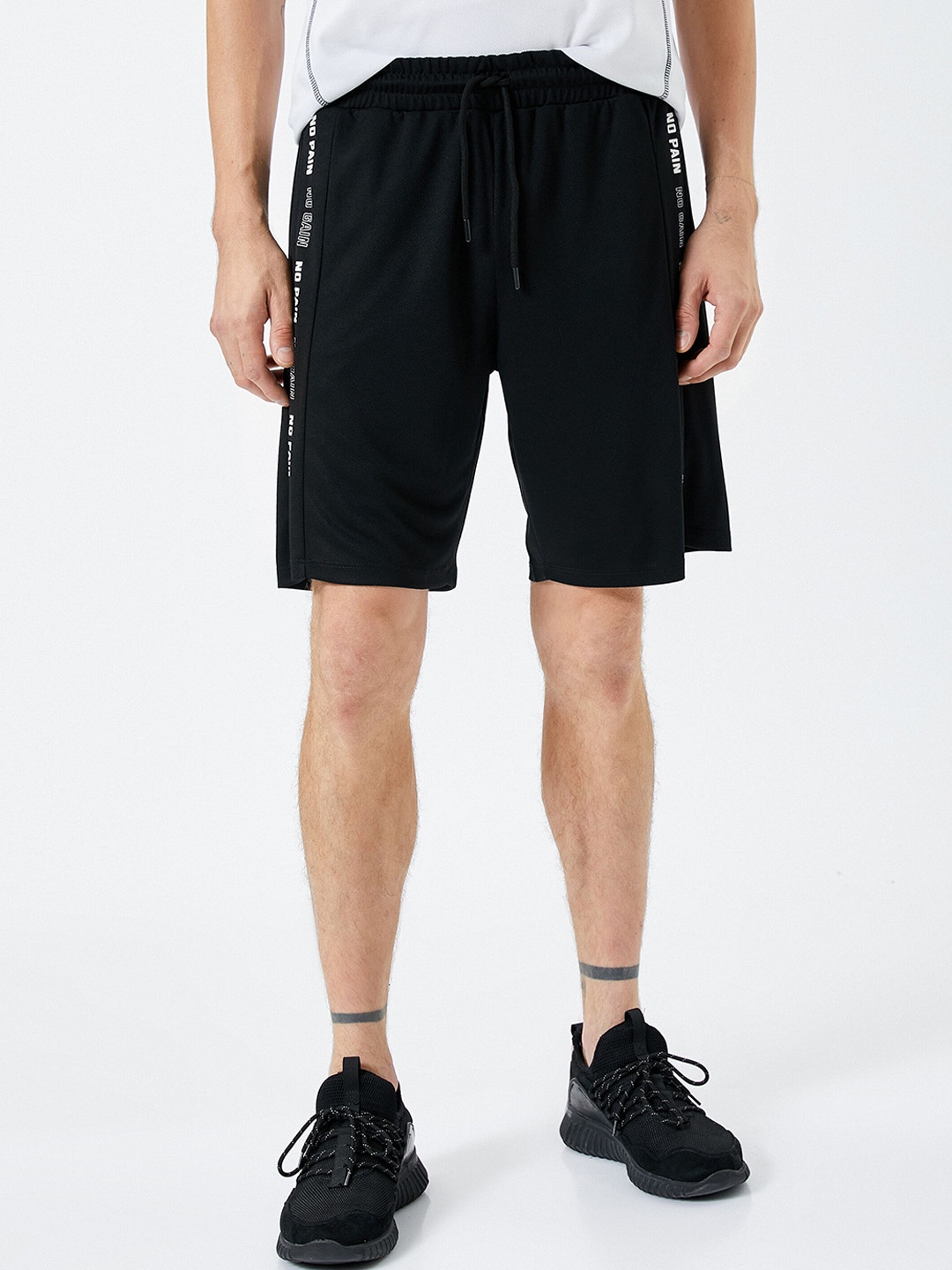 

Koton Men High-Rise Sports Shorts, Black