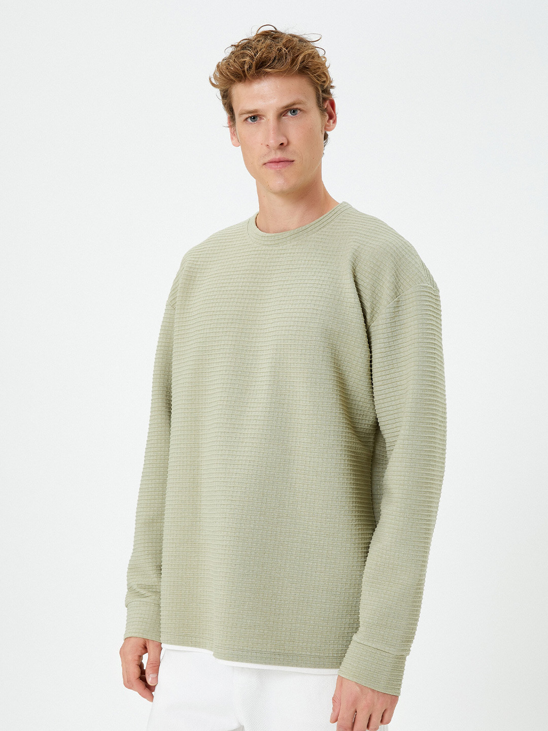 

Koton Round Neck Pullover Sweatshirt, Green