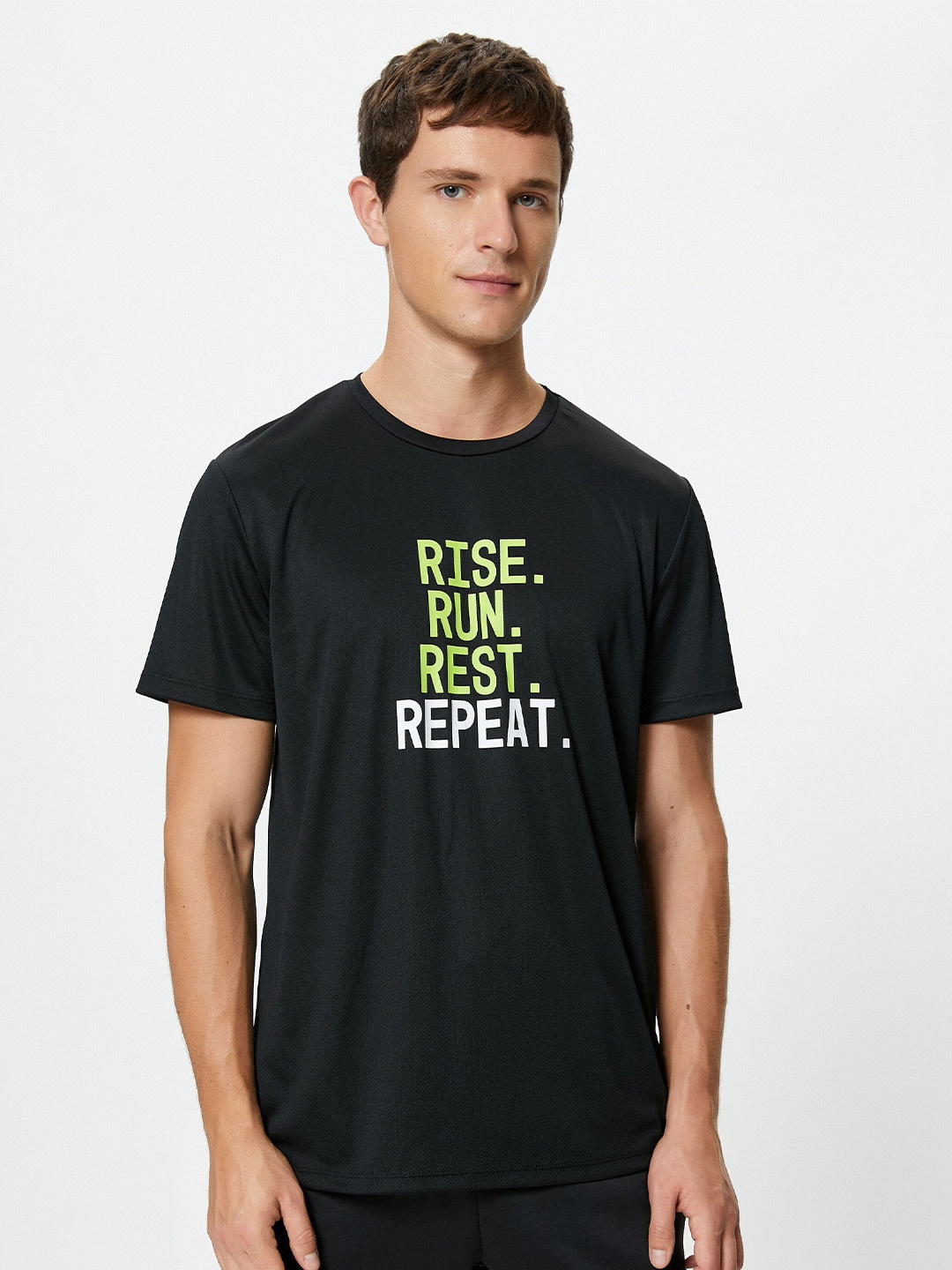 

Koton Typography Printed Regular Fit T-shirt, Black