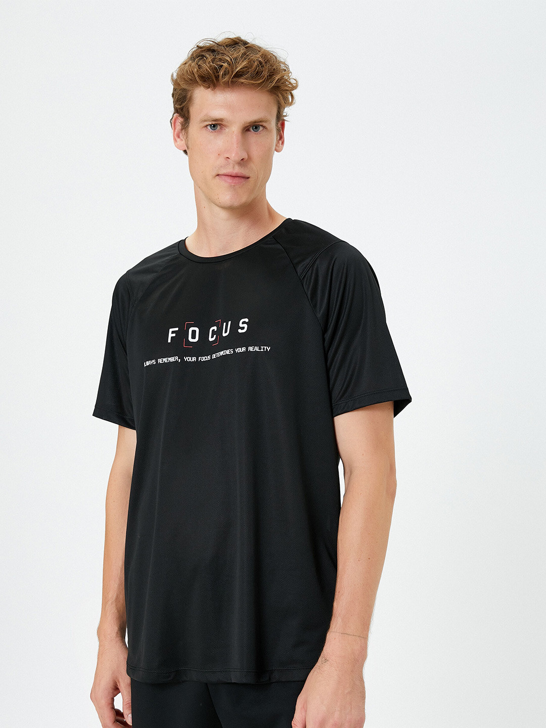 

Koton Typography Printed Regular Fit T-shirt, Black