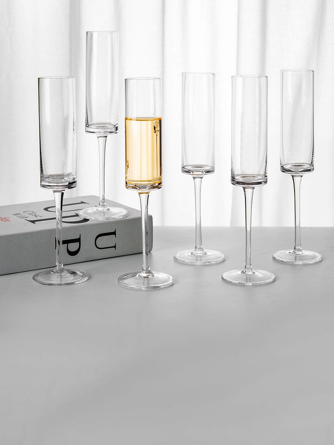 

1219 Avenue Transparent 6 Pieces Champagne Glasses 177 ml Each