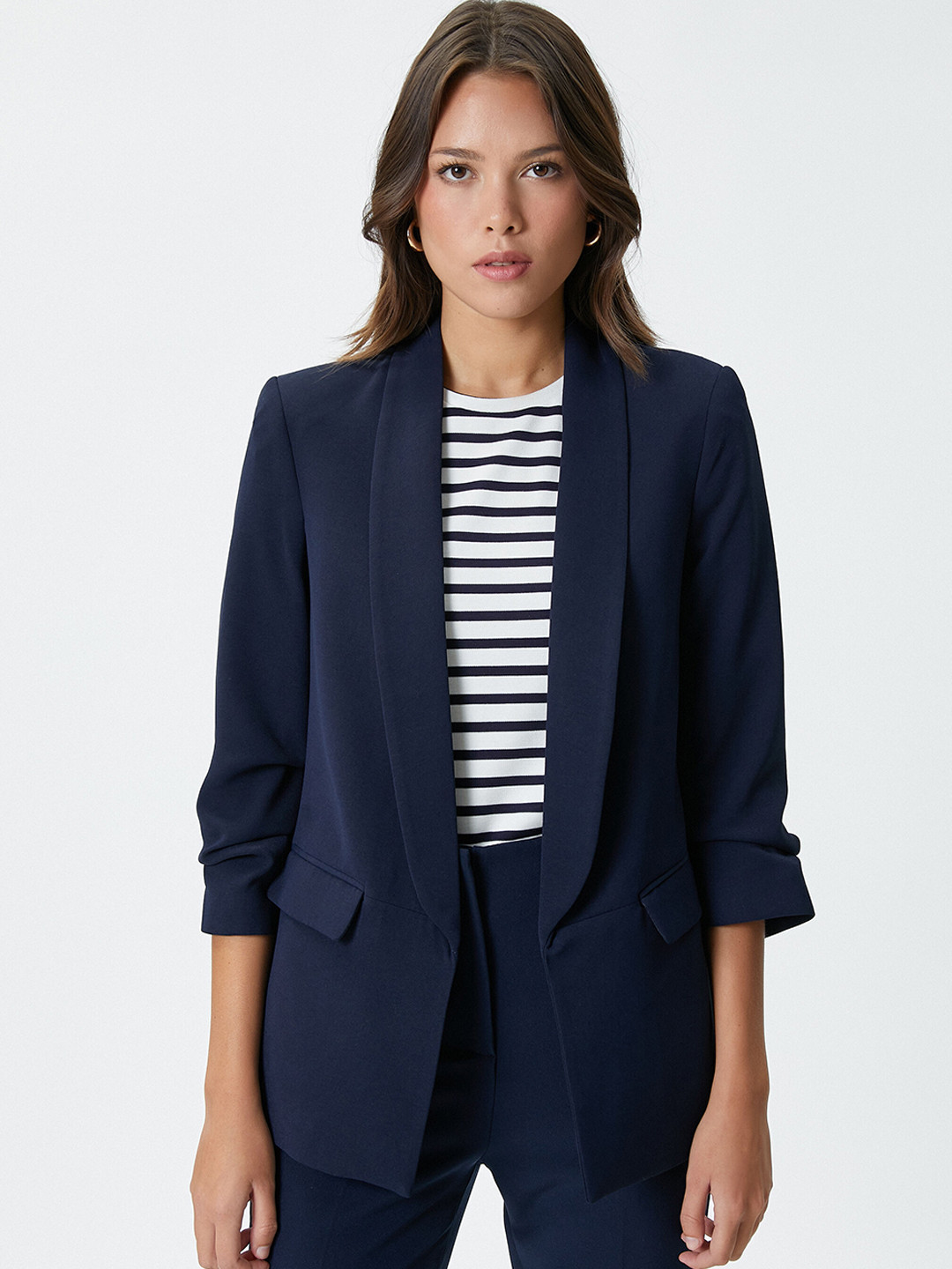

Koton Open Front Jacket, Navy blue