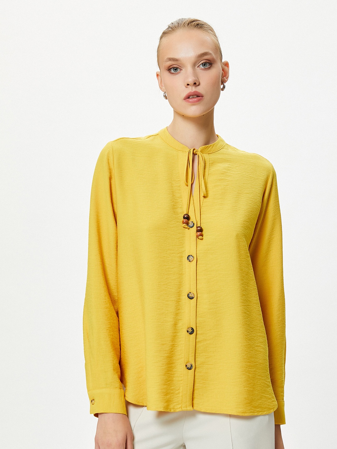 

Koton Women Yellow Shirt