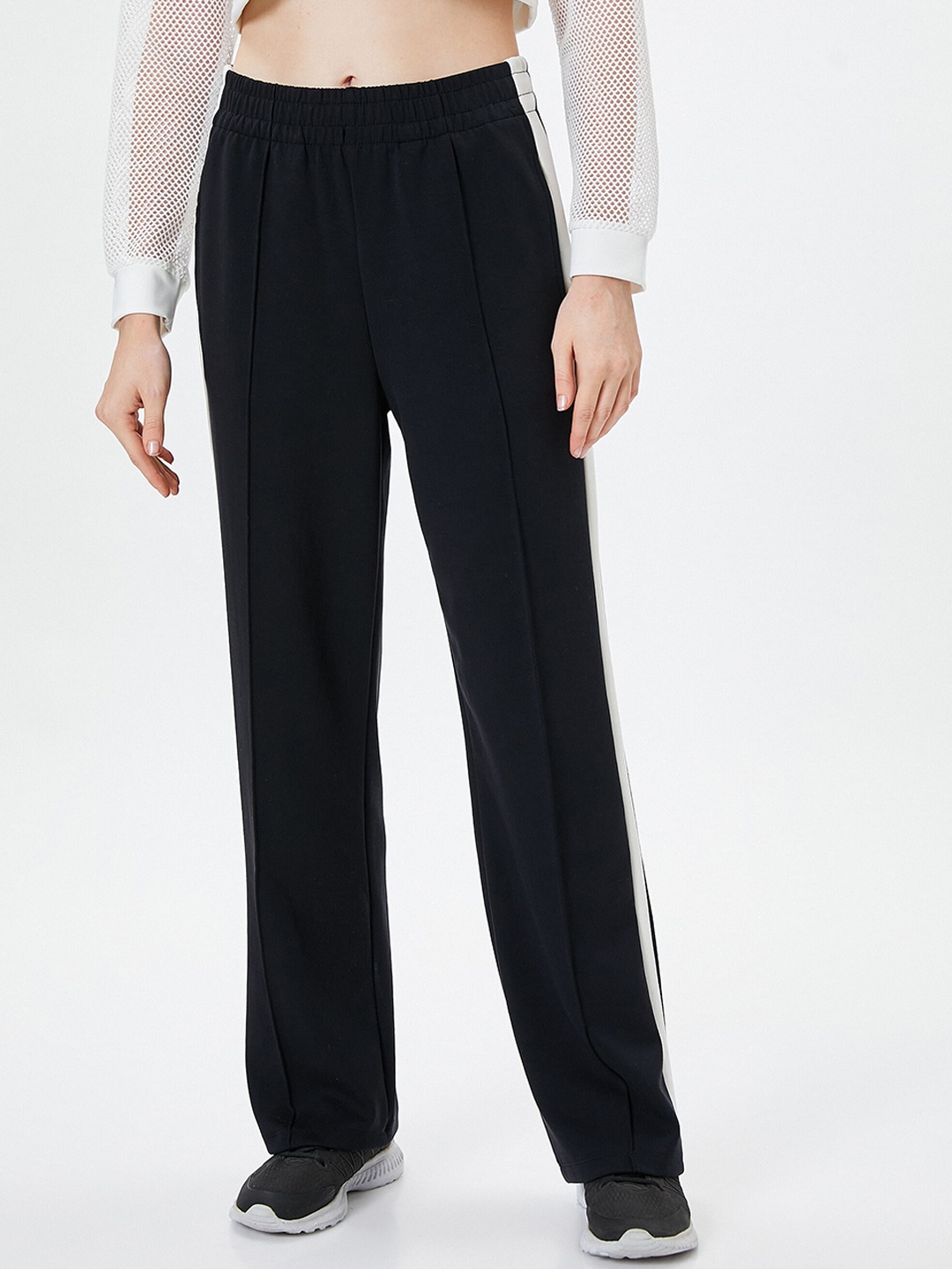 

Koton Women Mid-Rise Track Pants, Black