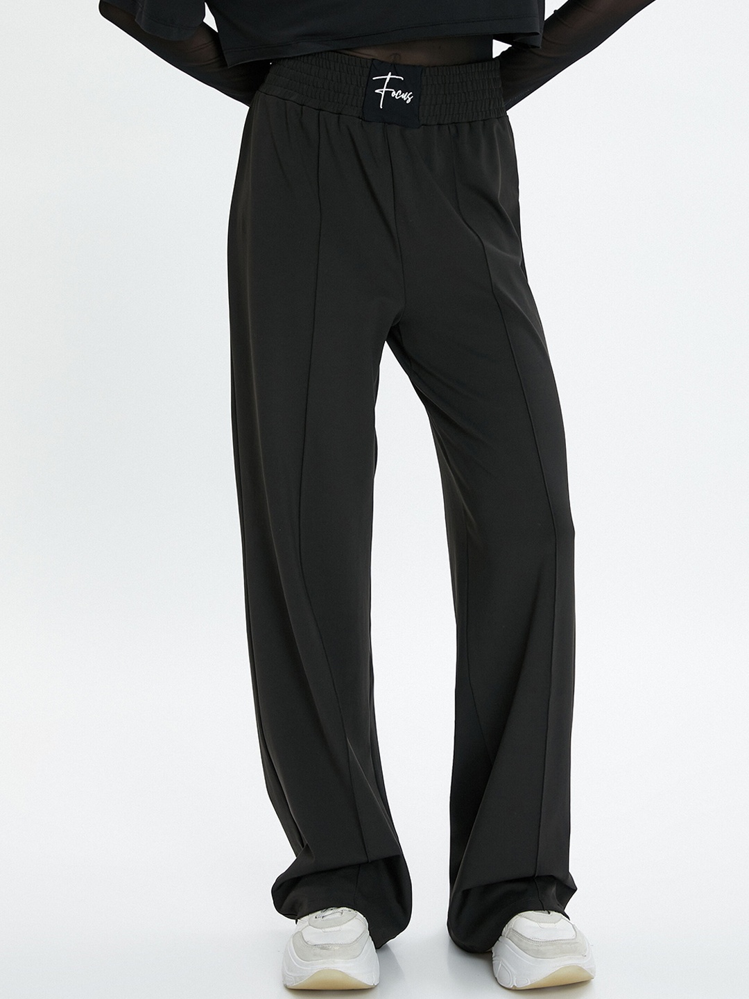 

Koton Women Mid Rise Track Pants, Black