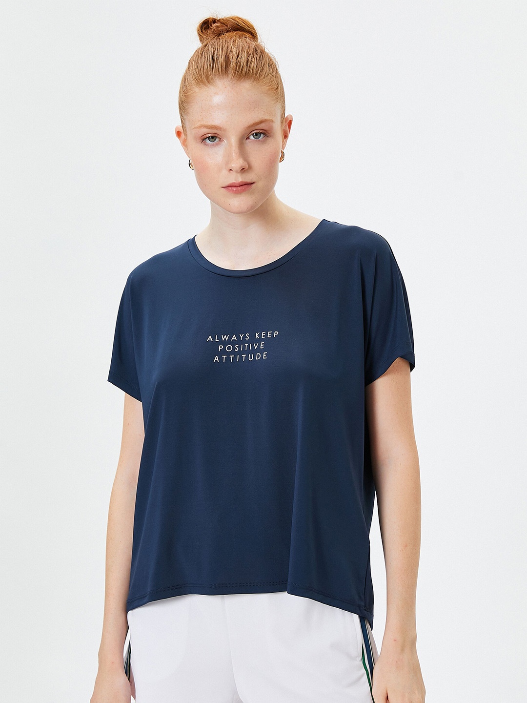 

Koton Typography Printed Regular Fit T-shirt, Navy blue