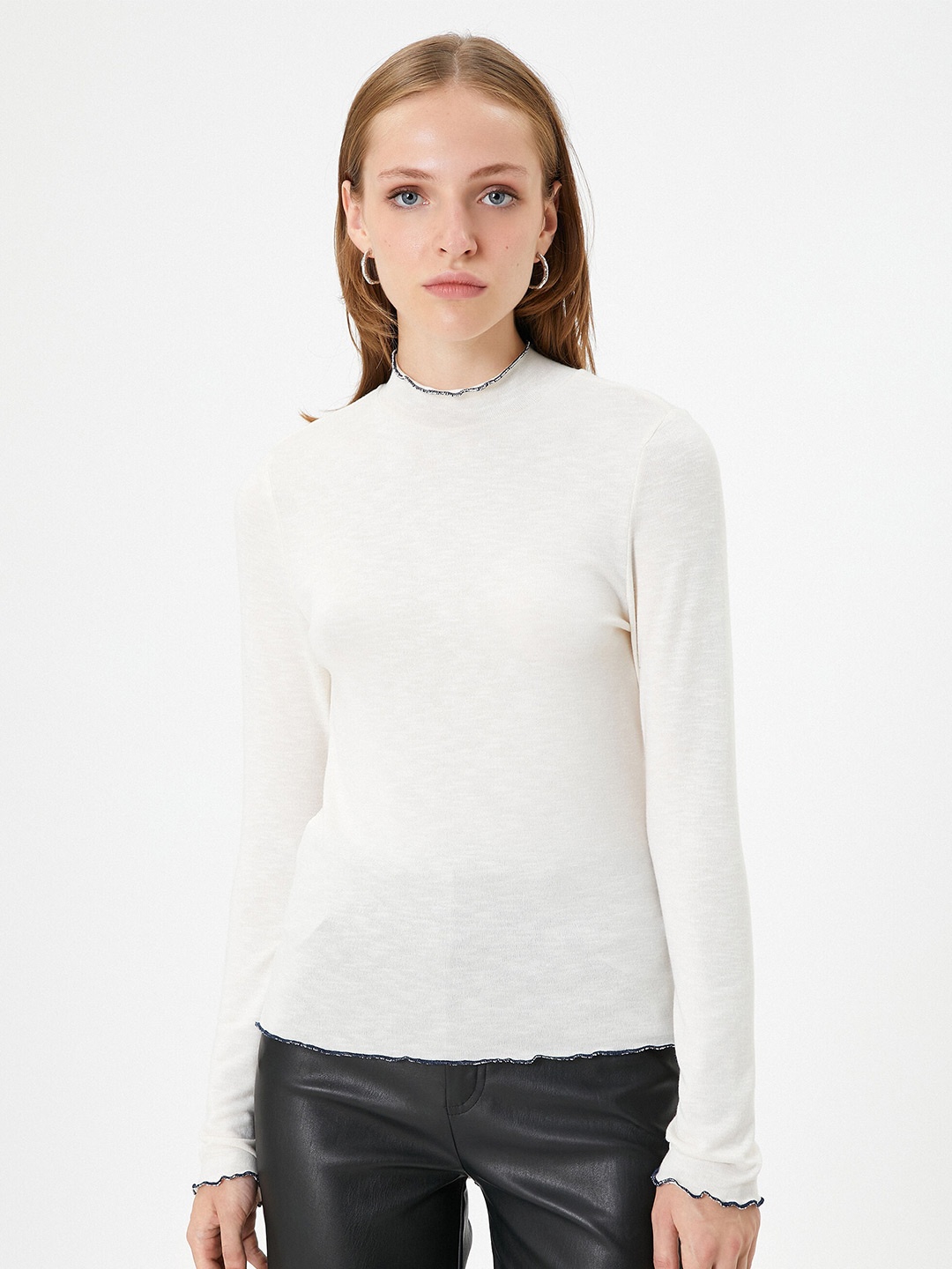 

Koton Round Neck Top, White