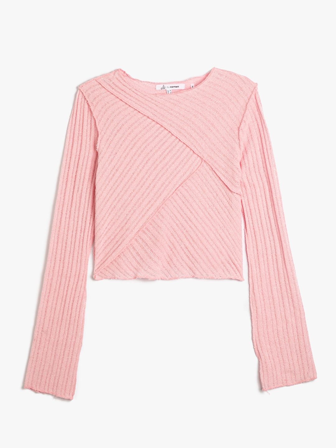 

Koton Self Design Long Sleeves Tops, Pink