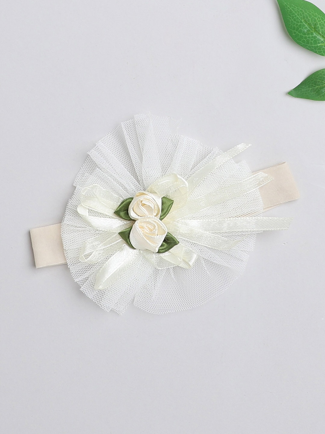 

The Magic Wand Girls Embellished Hairband, Off white