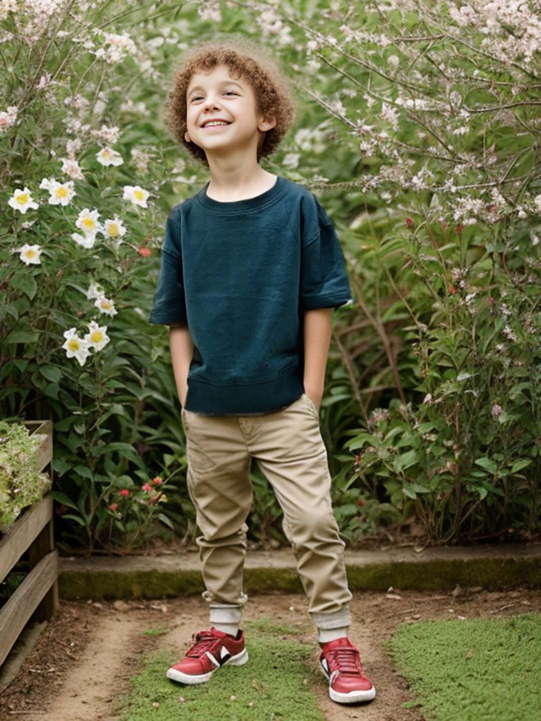 

Jumping Joey Boys Round Neck Pure Cotton Oversized T-shirt, Green