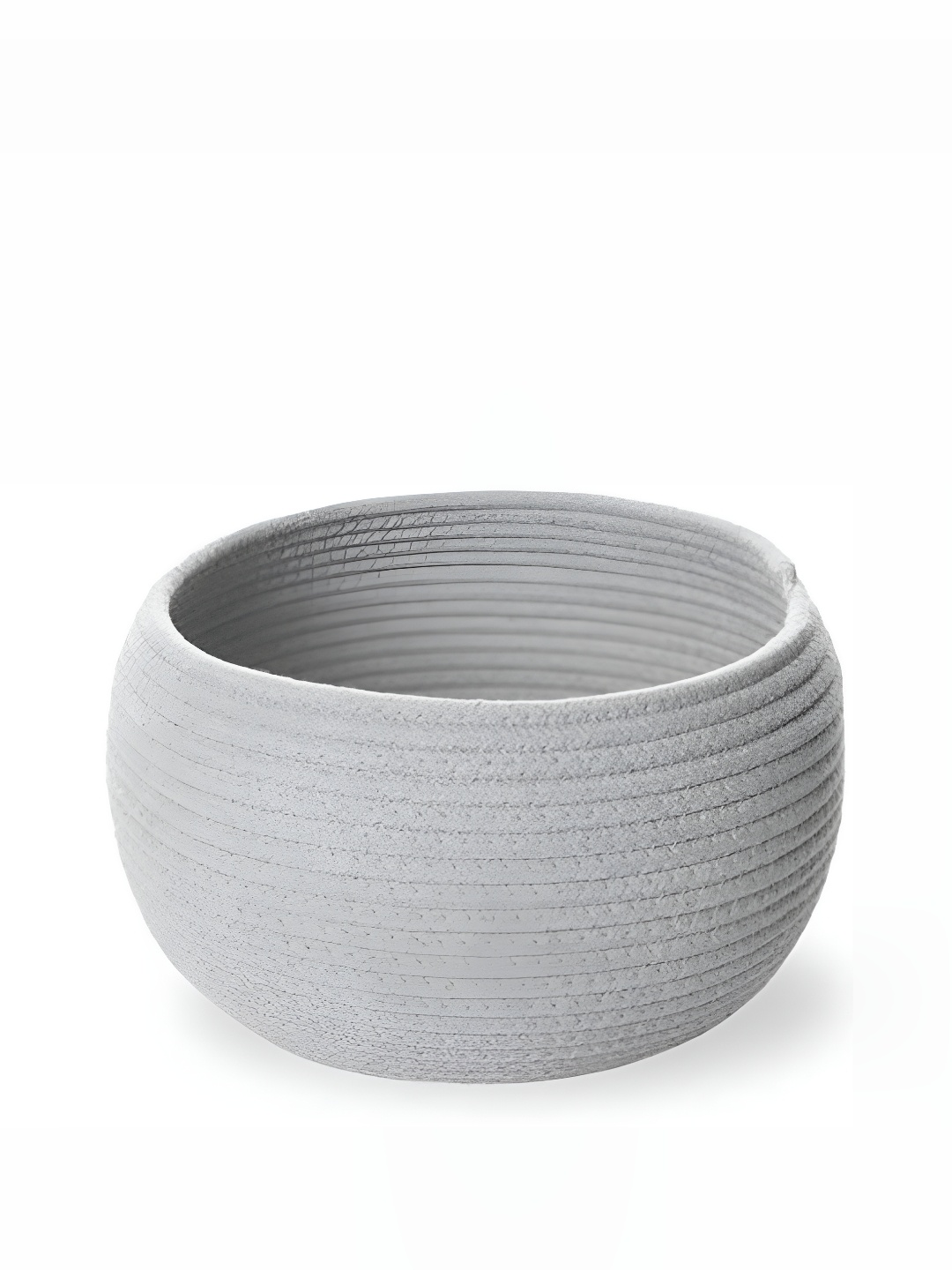 

Textile and Beyond Grey Jute Tote Basket