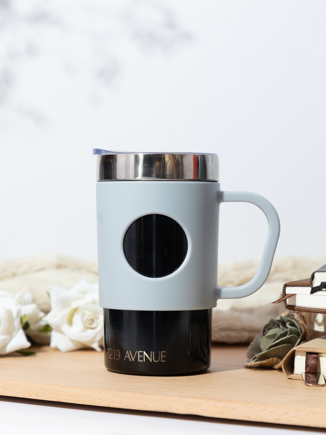 

1219 Avenue Black Double Walled Stainless Steel Coffee Tumbler 450ml