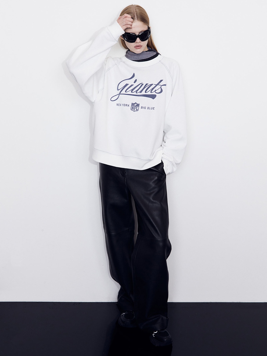 

H&M Printed Pullover Sweatshirt, White