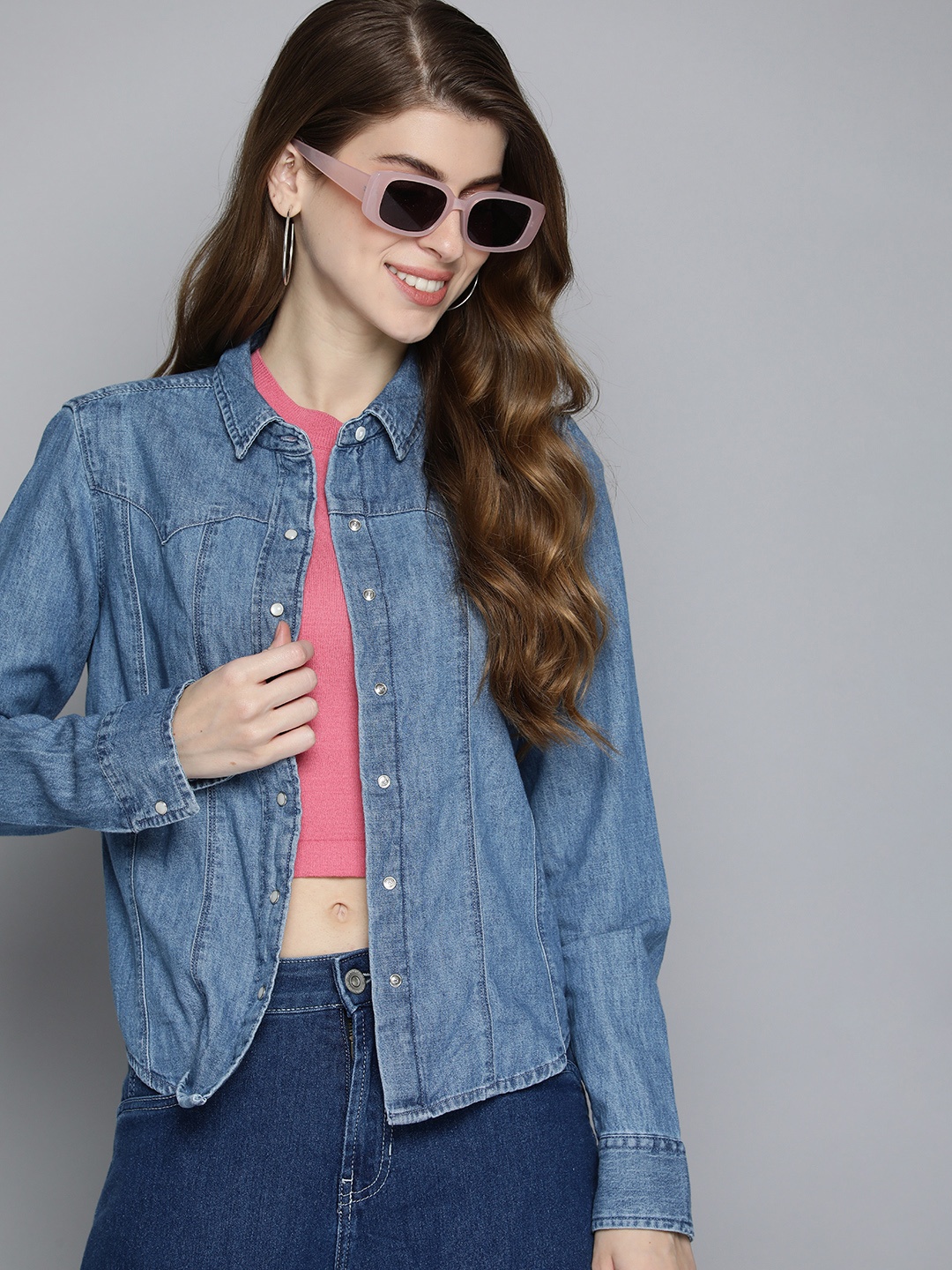 

Levis Pure Cotton Opaque Chambray Casual Shirt, Blue