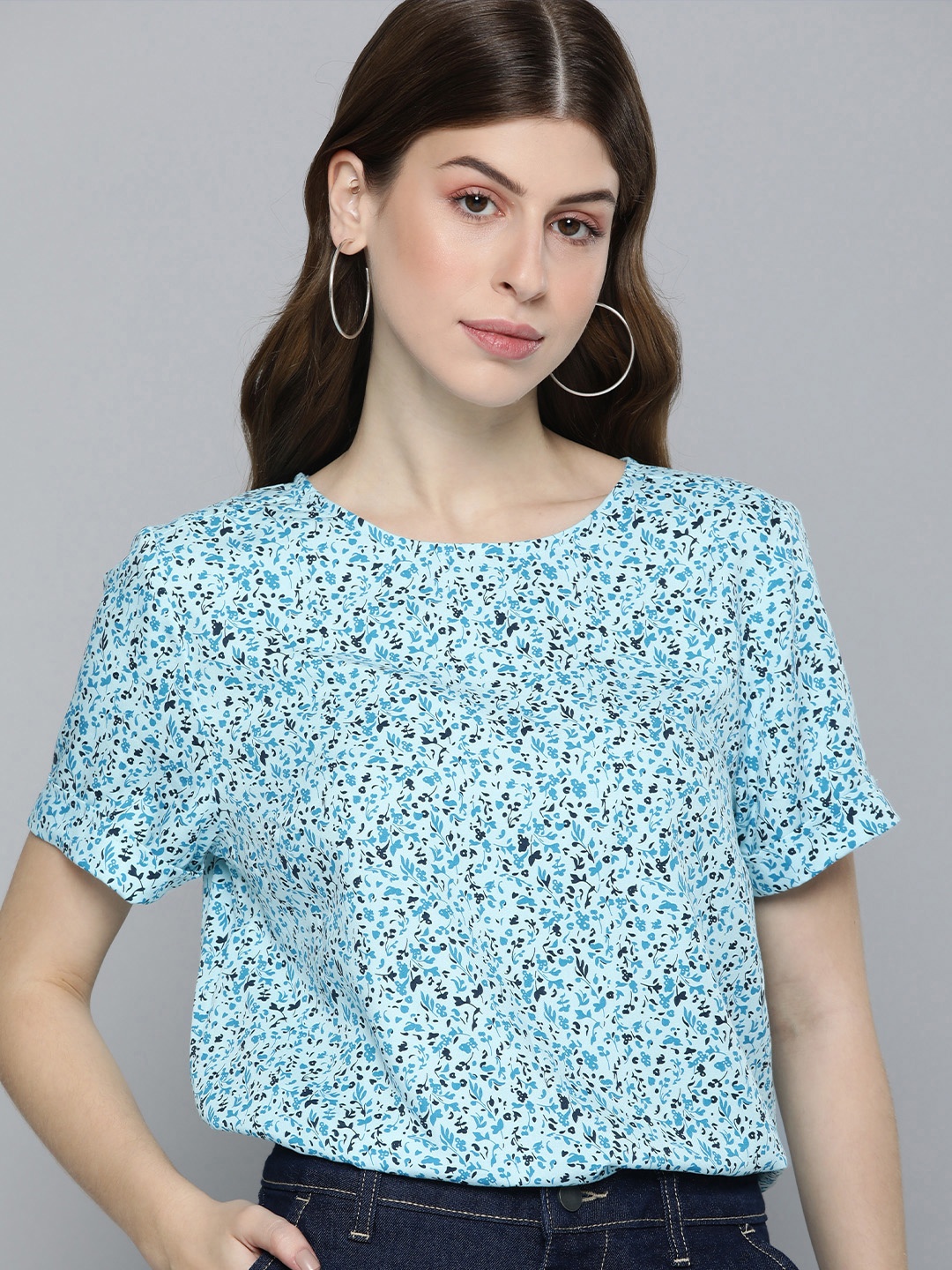 

Levis Floral Printed Top, Blue