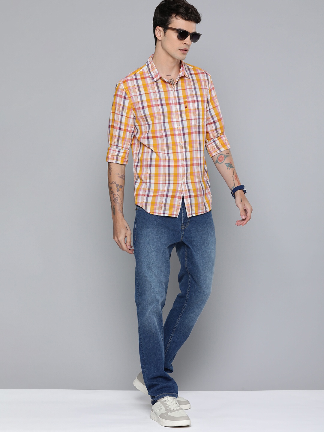 

Levis Slim Fit Checked Casual Shirt, Multi