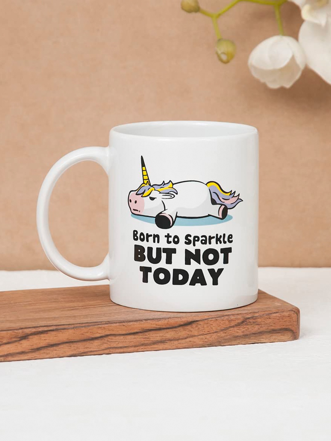 

1219 Avenue White Text or Slogans Printed Ceramic Glossy Mugs 300 ml