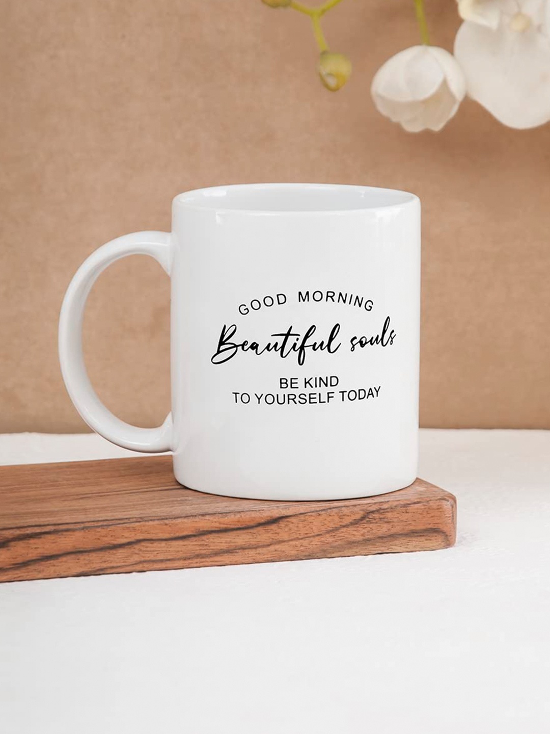 

1219 Avenue White Printed Ceramic Glossy Mug - 300 ML