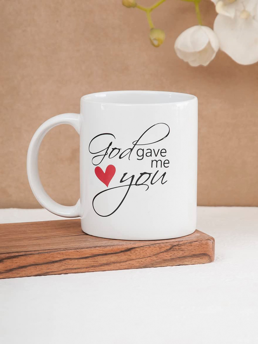 

1219 Avenue White Text or Slogans Printed Ceramic Glossy Mugs 300 ml