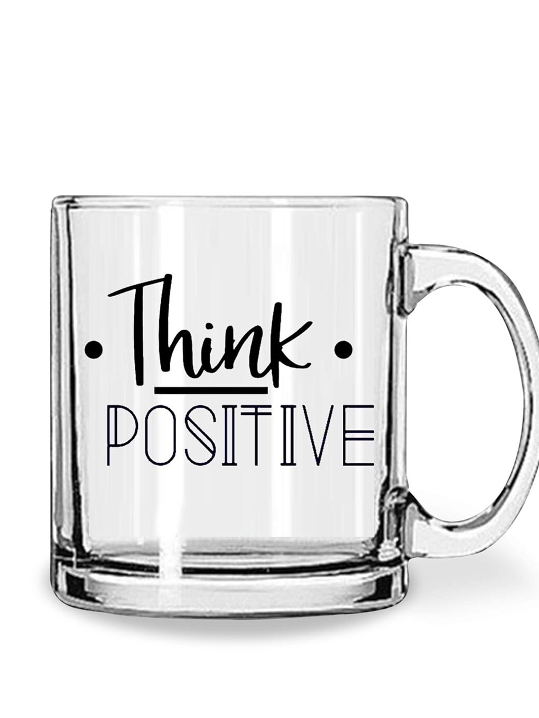 

1219 Avenue Transparent Text or Slogans Printed Glass Glossy Mug 330 ml