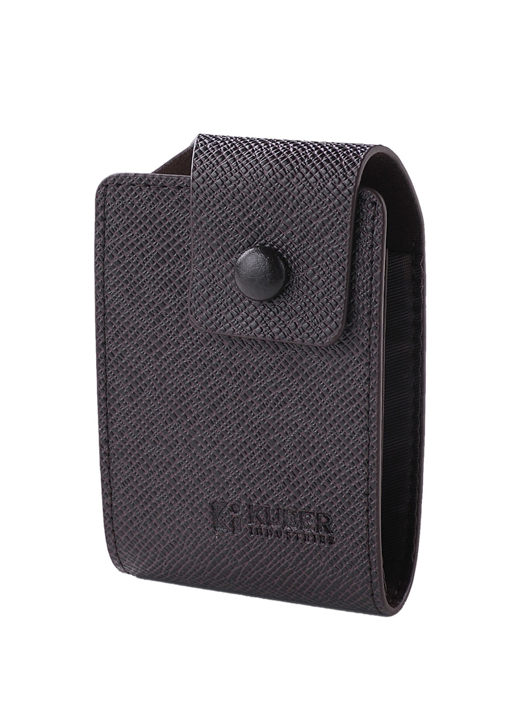

Kuber Industries Unisex Textured Leather Card Holder Wallet, Brown