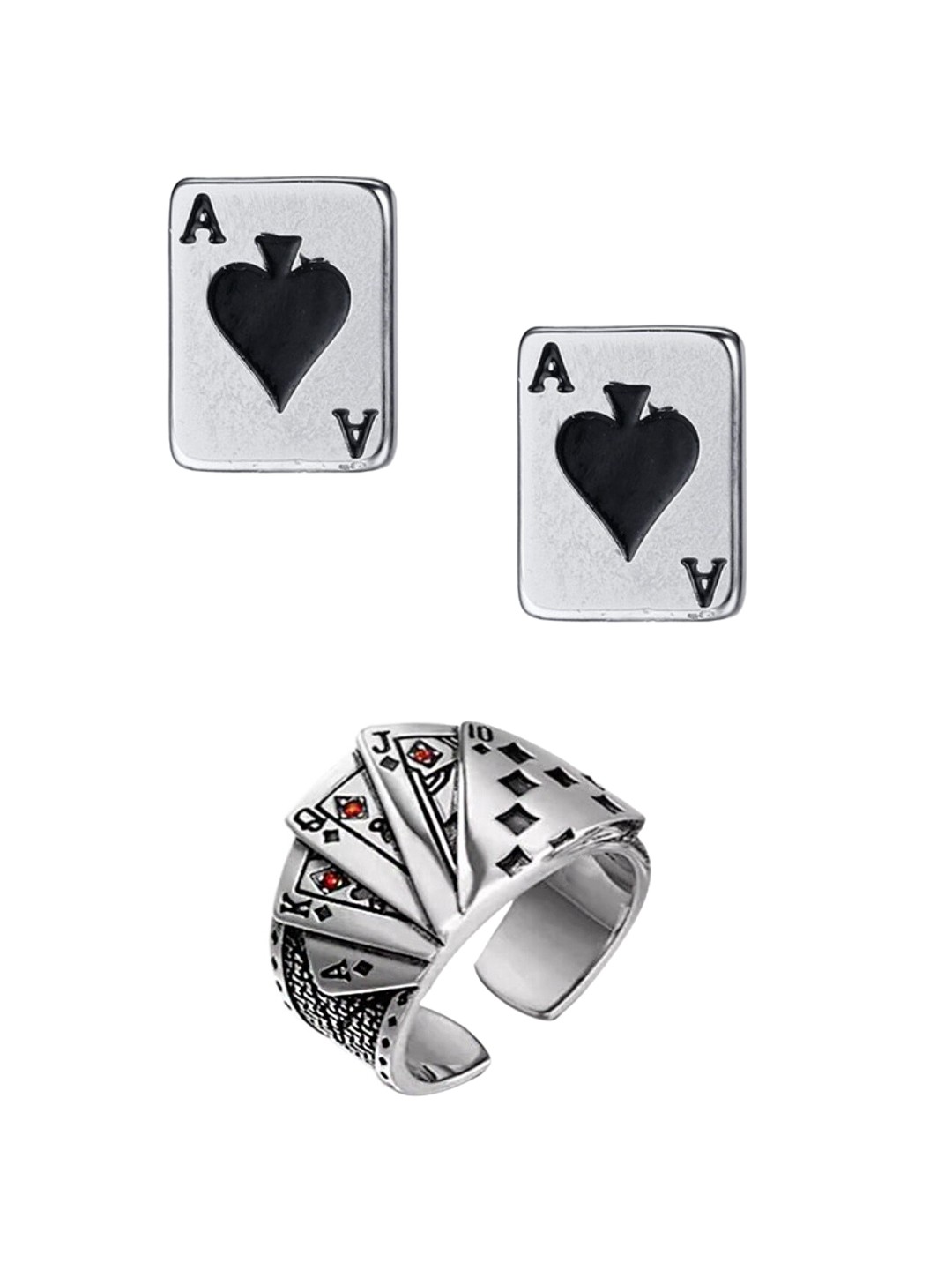 

OOMPH Stainless Steel Jewellery Set, Silver