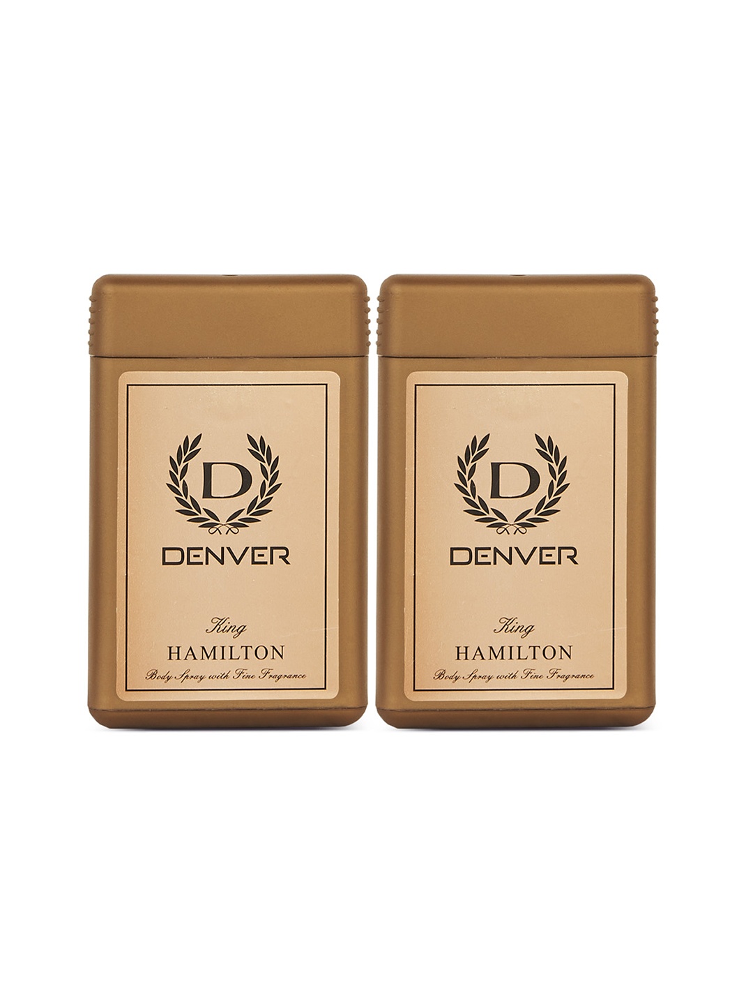 

Denver Men Set of 2 Hamilton King Pocket Perfume - 18 ml Each, Brown