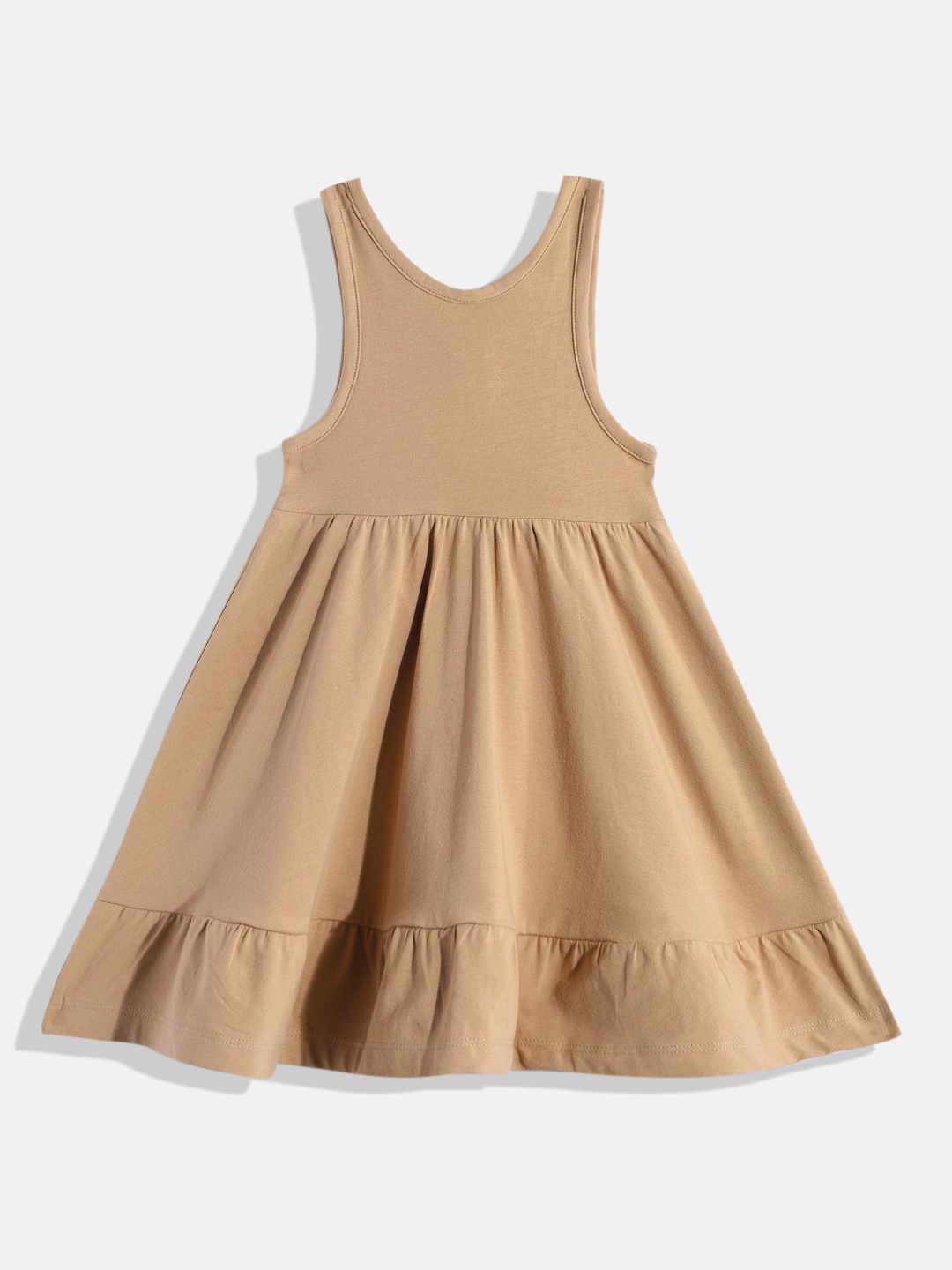 

METRO KIDS COMPANY Girls Tiered A-Line Dress, Beige