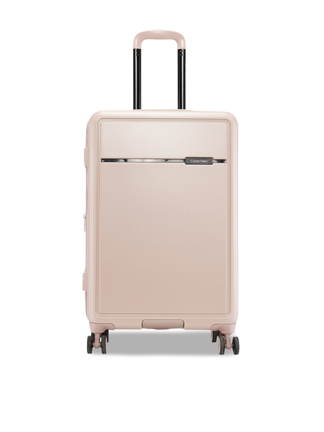 

Calvin Klein Rider Putty Textured Hard-Sided Medium Check-In Trolley Suitcase, Cream