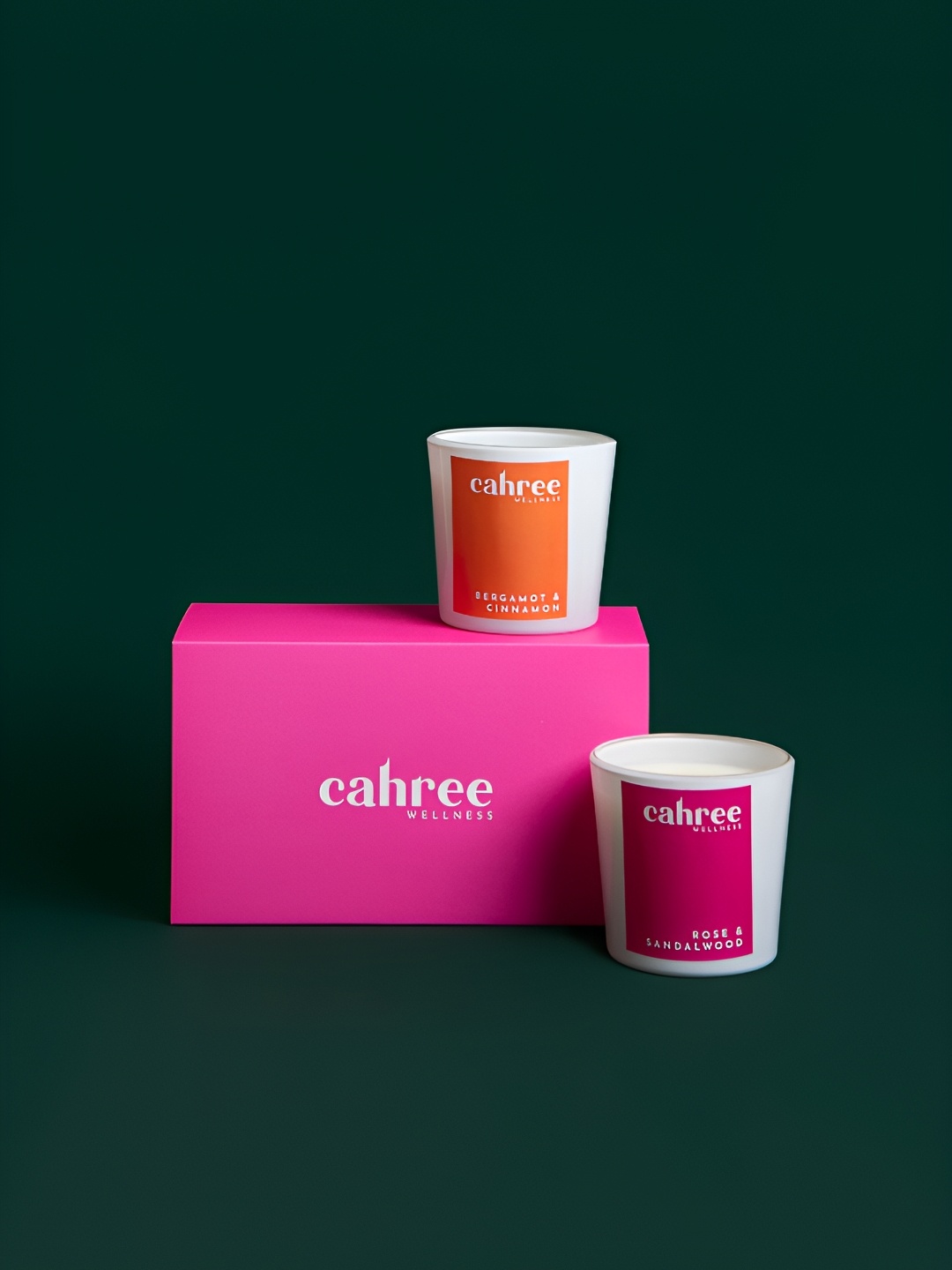 

Cahree Wellness White 2 pieces Jar Candles