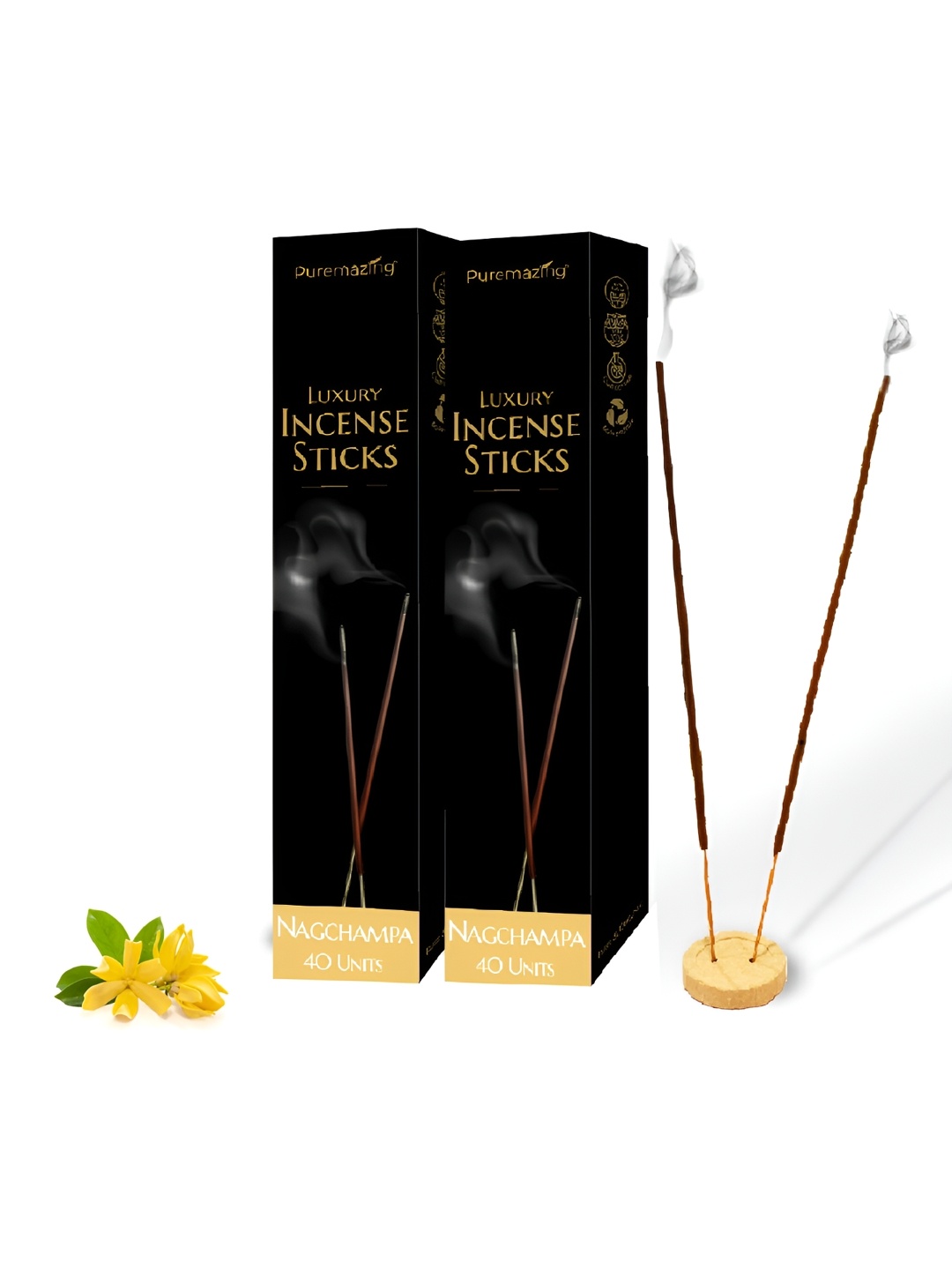 

Imvelo Green your hygiene Brown 2 Pieces Nagchampa Incense Sticks