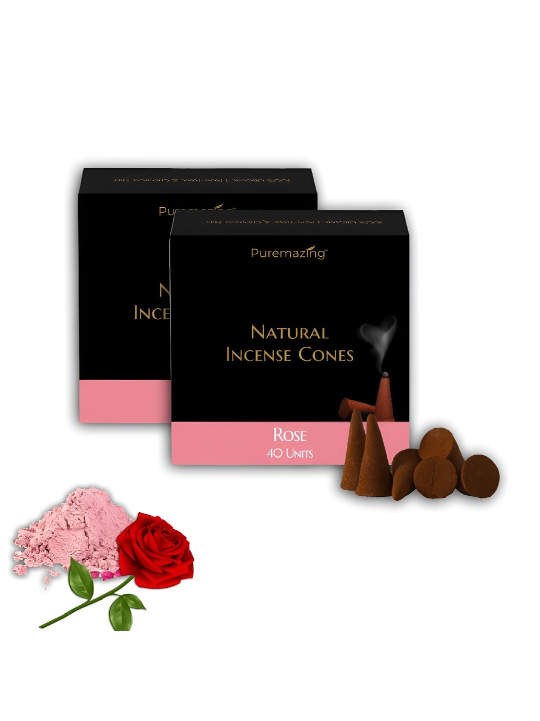

Imvelo Green your hygiene Brown 2 Pieces Rose Incense Cones
