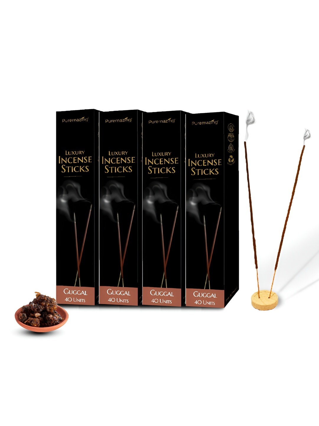 

Imvelo Green your hygiene Brown 2 Pieces Guggal Incense Sticks