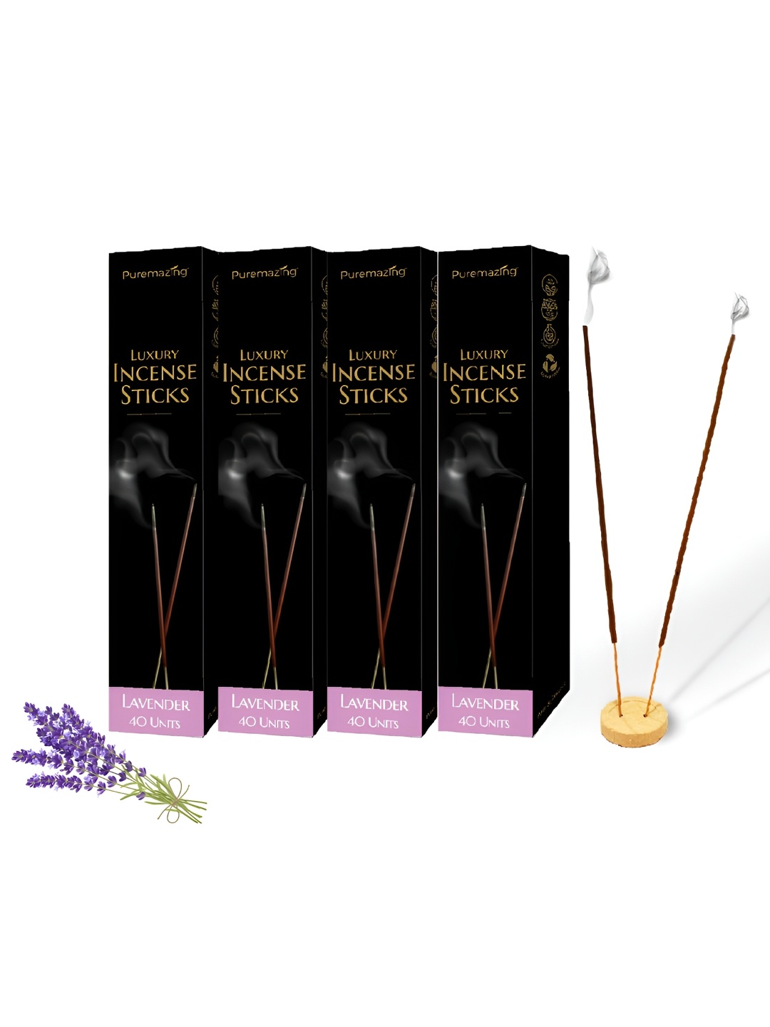 

Imvelo Green your hygiene Brown 4 Pieces Lavender Incense Sticks