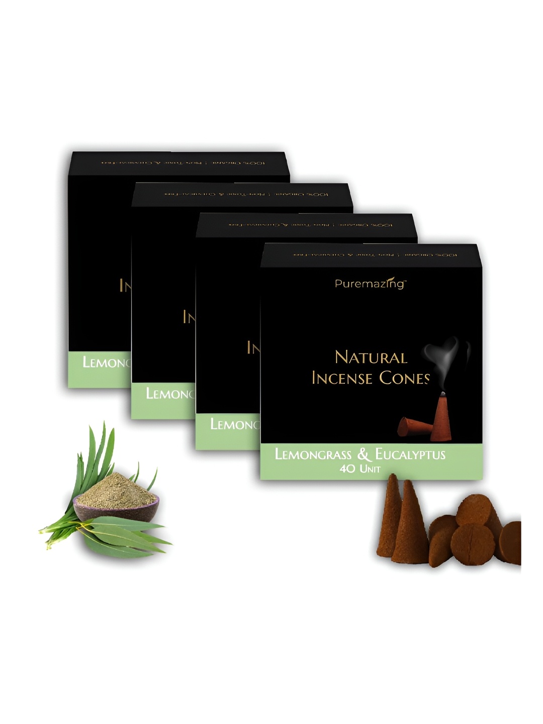 

Imvelo Green your hygiene Brown 4 Pieces Lemongrass & Eucalyptus Incense Cones
