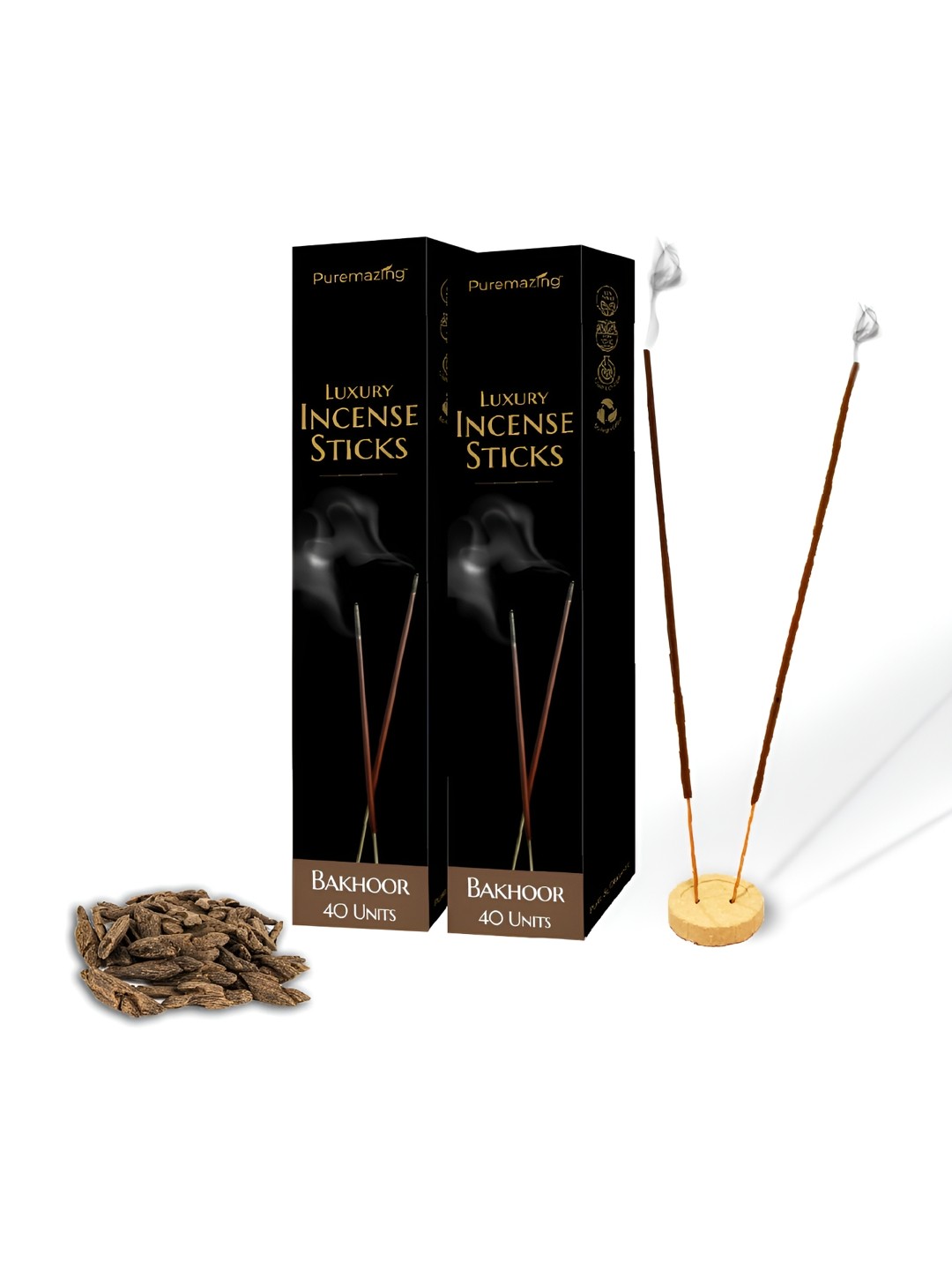 

Imvelo Green your hygiene Puremazing 2 Pieces Brown Bakhoor Incense Sticks