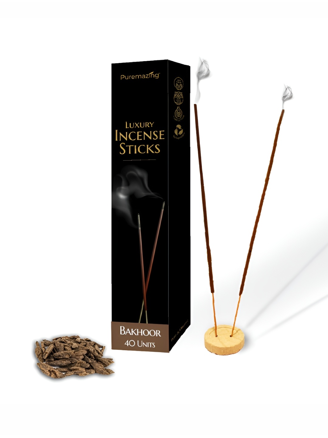 

Imvelo Green your hygiene Puremazing Brown Bakhoor Natural Incense Sticks